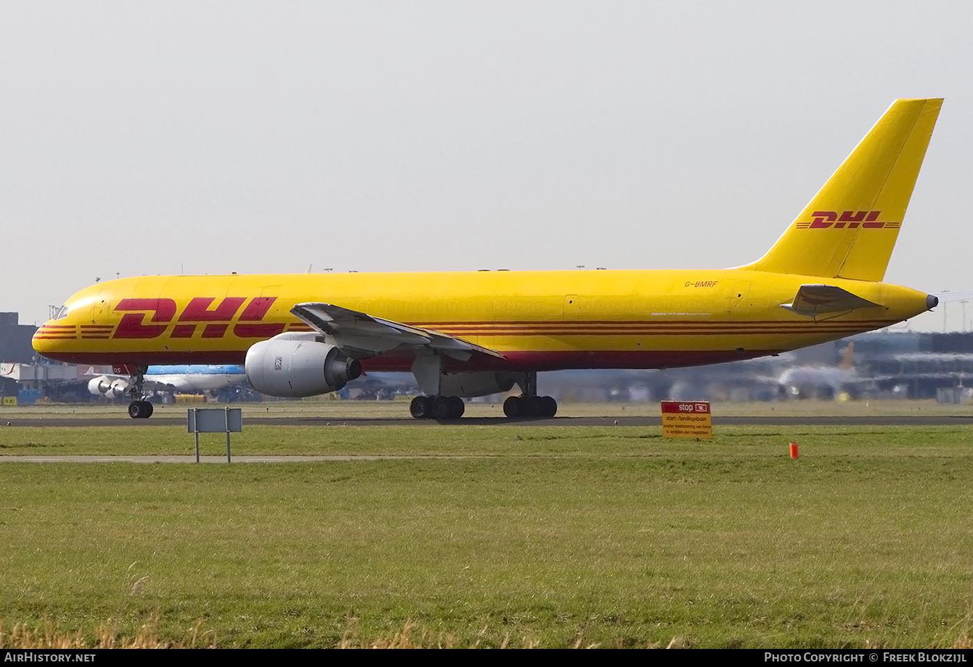 Aircraft Photo of G-BMRF | Boeing 757-236/SF | DHL International | AirHistory.net #520817