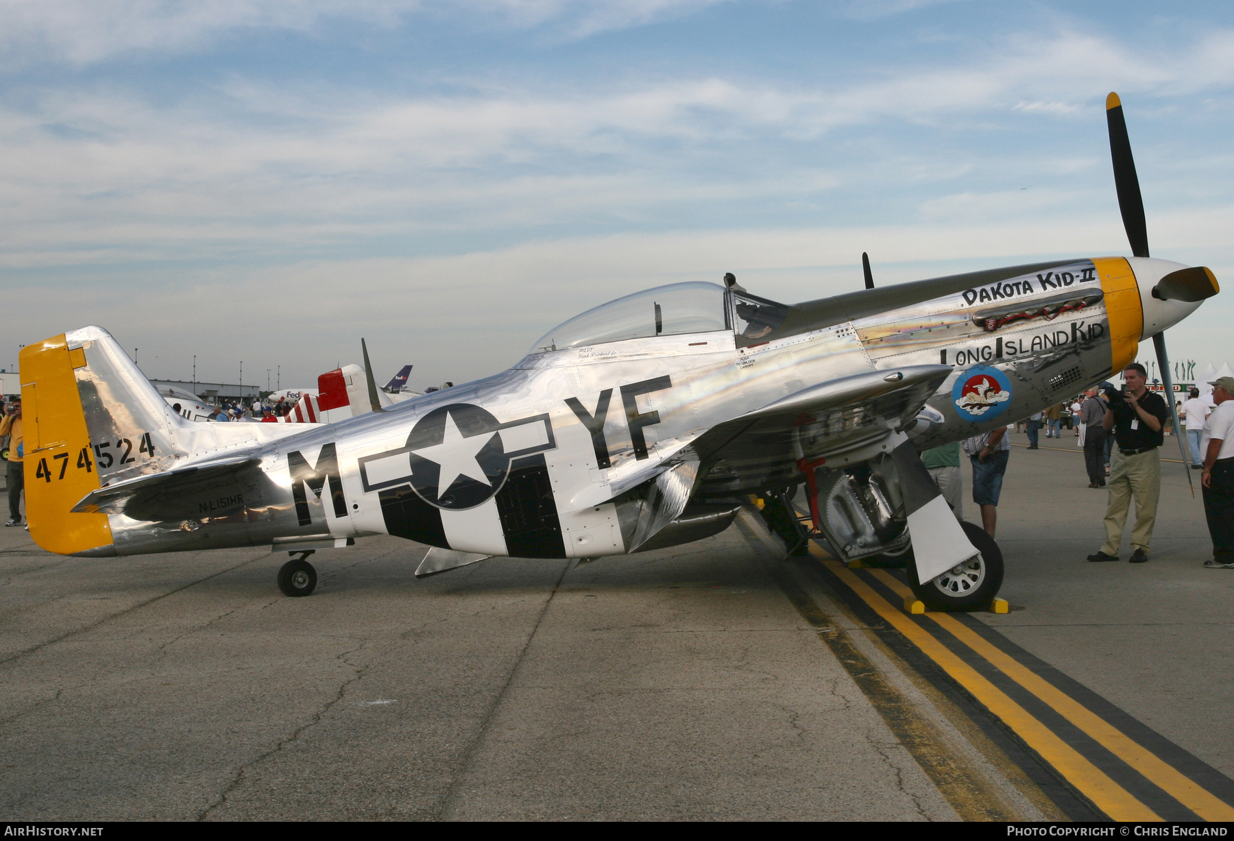 Aircraft Photo of N151HR / NL151HR / 474524 | North American P-51D Mustang | USA - Air Force | AirHistory.net #520824