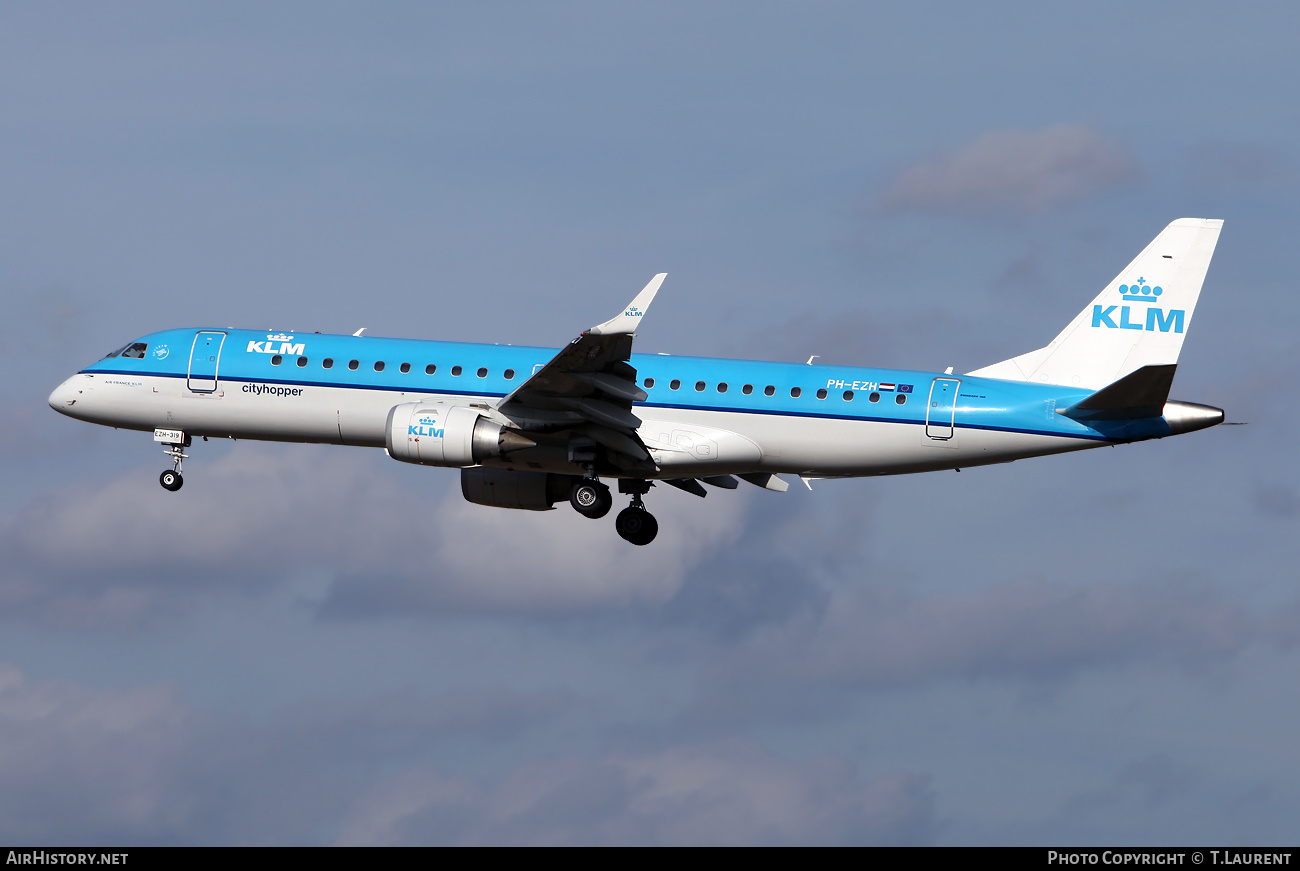 Aircraft Photo of PH-EZH | Embraer 190STD (ERJ-190-100STD) | KLM Cityhopper | AirHistory.net #520834