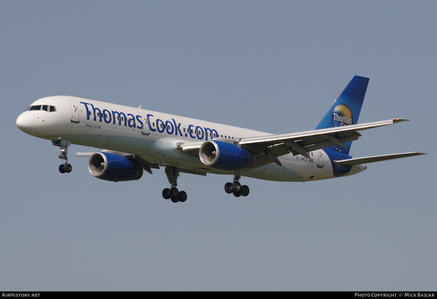 Aircraft Photo of G-JMCD | Boeing 757-25F | Thomas Cook Airlines | AirHistory.net #520836