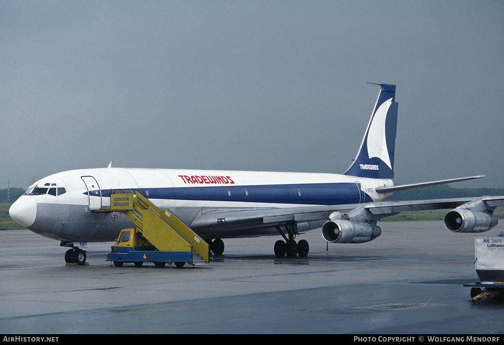 Aircraft Photo of G-BFEO | Boeing 707-323C | Tradewinds Airways | AirHistory.net #520900