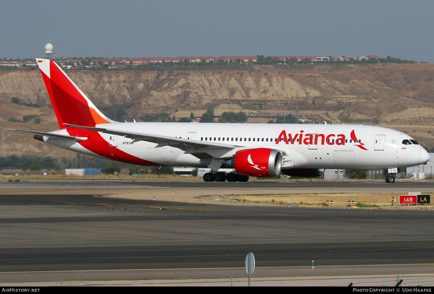 Aircraft Photo of N783AV | Boeing 787-8 Dreamliner | Avianca | AirHistory.net #520912