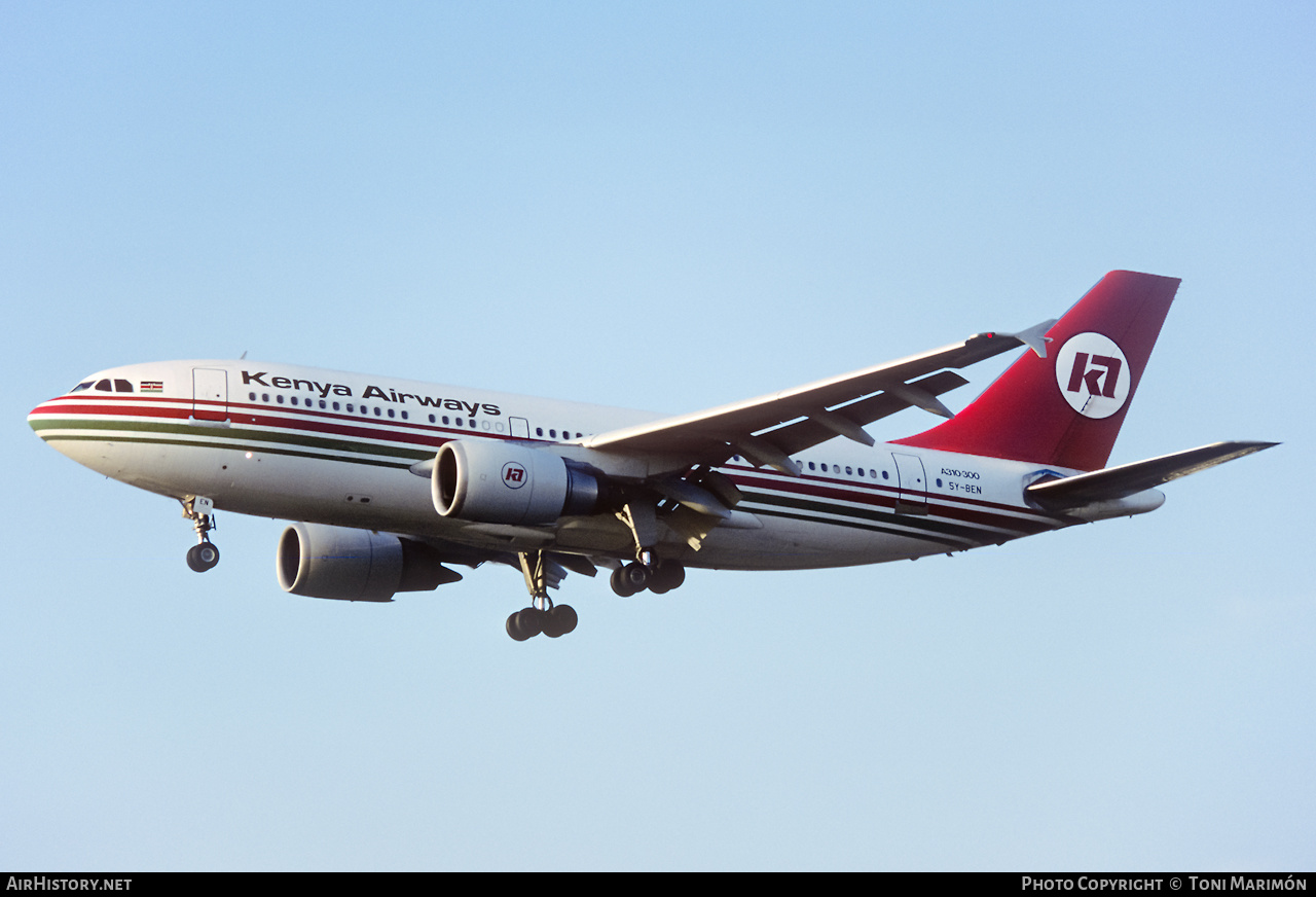 Aircraft Photo of 5Y-BEN | Airbus A310-304 | Kenya Airways | AirHistory.net #520925