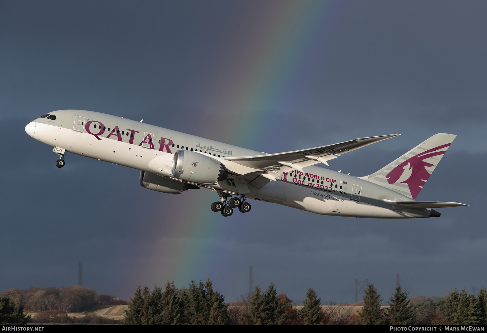 Aircraft Photo of A7-BCP | Boeing 787-8 Dreamliner | Qatar Airways | AirHistory.net #520939