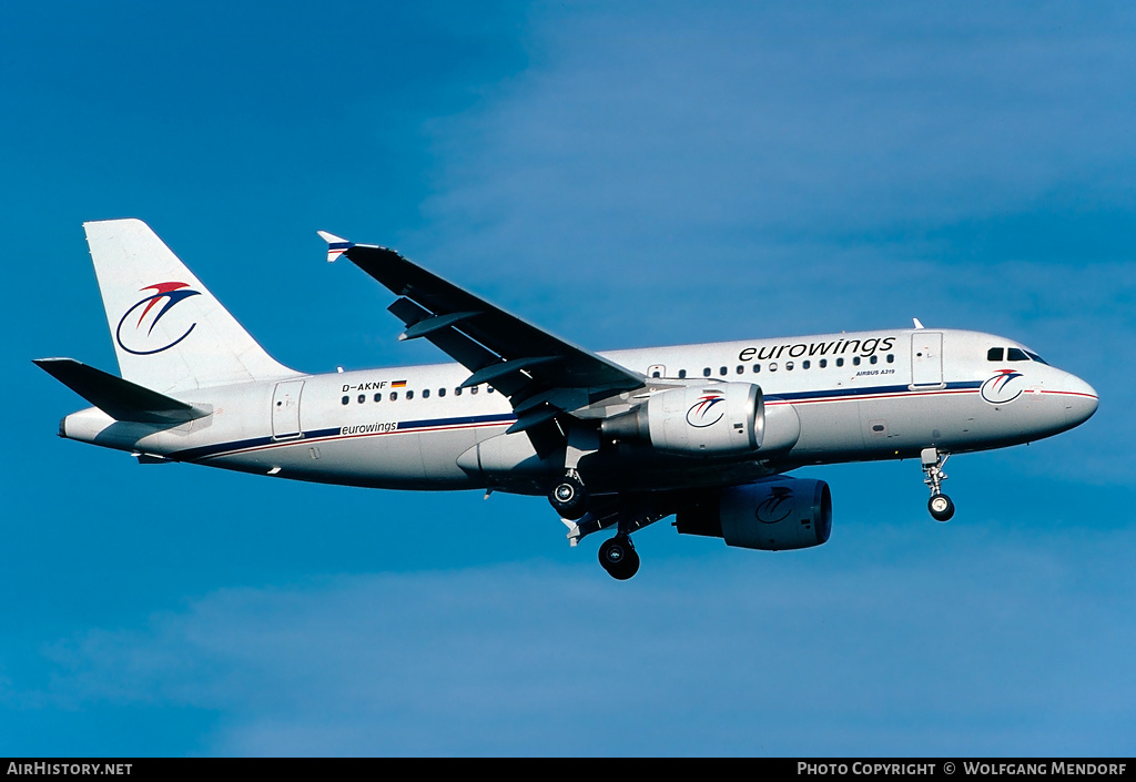 Aircraft Photo of D-AKNF | Airbus A319-112 | Eurowings | AirHistory.net #520962