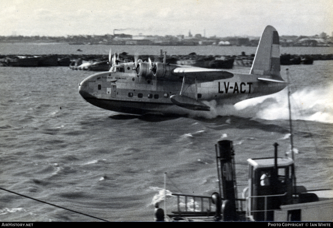 Aircraft Photo of LV-ACT | Short S-25 Sandringham 2 | Aerolíneas Argentinas | AirHistory.net #520992