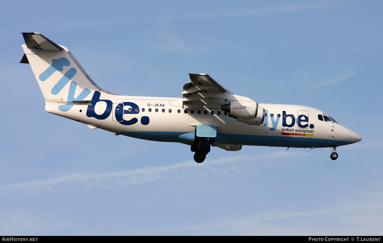 Aircraft Photo of G-JEAK | British Aerospace BAe-146-200 | Flybe - British European | AirHistory.net #521003