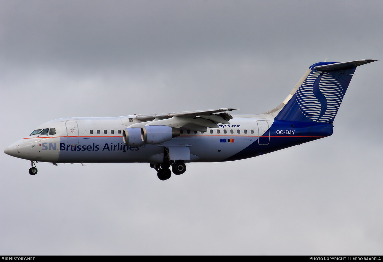 Aircraft Photo of OO-DJY | British Aerospace Avro 146-RJ85 | SN Brussels Airlines | AirHistory.net #521012