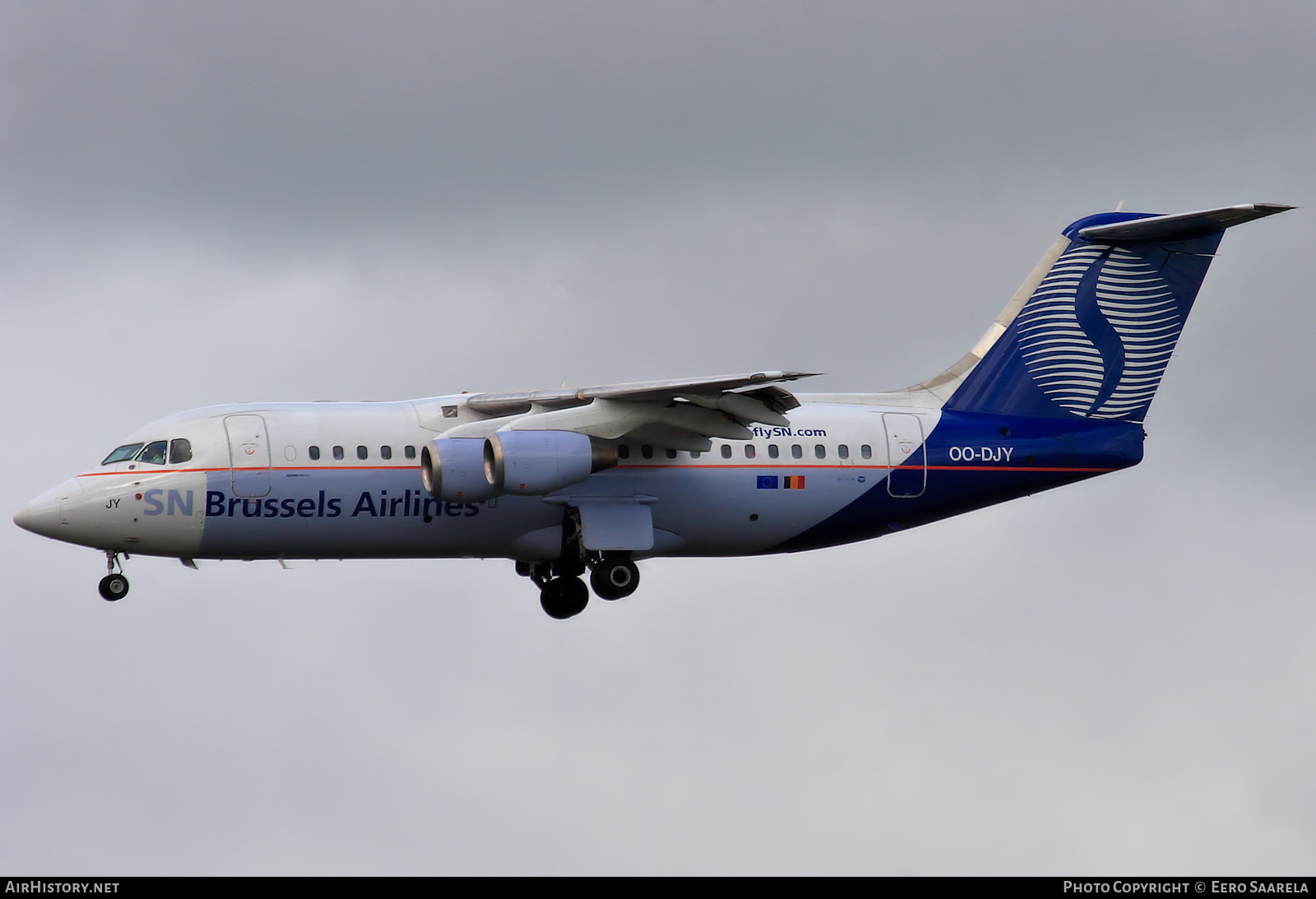 Aircraft Photo of OO-DJY | British Aerospace Avro 146-RJ85 | SN Brussels Airlines | AirHistory.net #521012