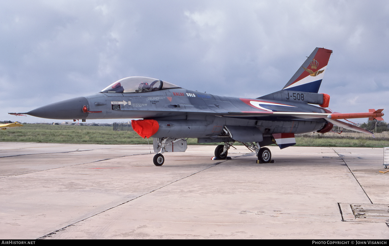Aircraft Photo of J-508 | General Dynamics F-16A Fighting Falcon | Netherlands - Air Force | AirHistory.net #521088
