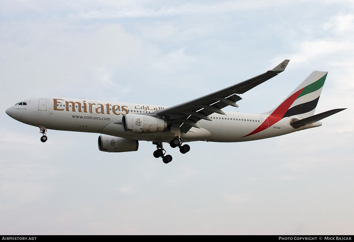 Aircraft Photo of A6-EAO | Airbus A330-243 | Emirates | AirHistory.net #521093