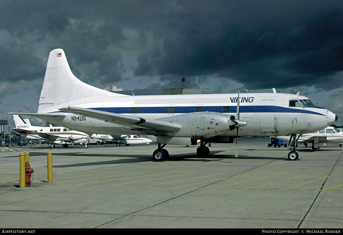 Aircraft Photo of N94261 | Convair 600 | Viking International Airlines - VIA | AirHistory.net #521134