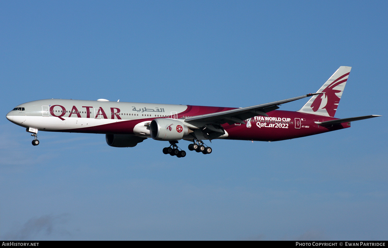 Aircraft Photo of A7-BEC | Boeing 777-3DZ/ER | Qatar Airways | AirHistory.net #521199