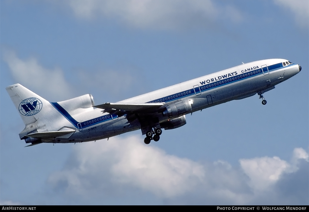 Aircraft Photo of C-GIFE | Lockheed L-1011-385-1-14 TriStar 100 | Worldways Canada | AirHistory.net #521215