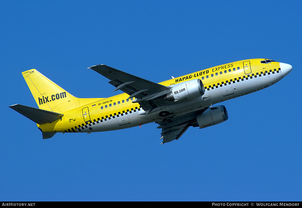 Aircraft Photo of D-AHLN | Boeing 737-5K5 | Hapag-Lloyd Express | AirHistory.net #521232
