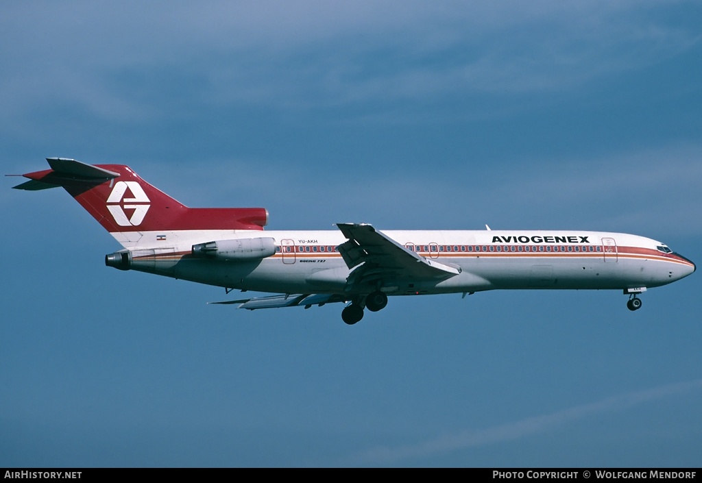 Aircraft Photo of YU-AKH | Boeing 727-2L8/Adv | Aviogenex | AirHistory.net #521241