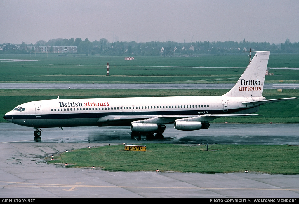 Aircraft Photo of G-APFL | Boeing 707-436 | British Airtours | AirHistory.net #521246