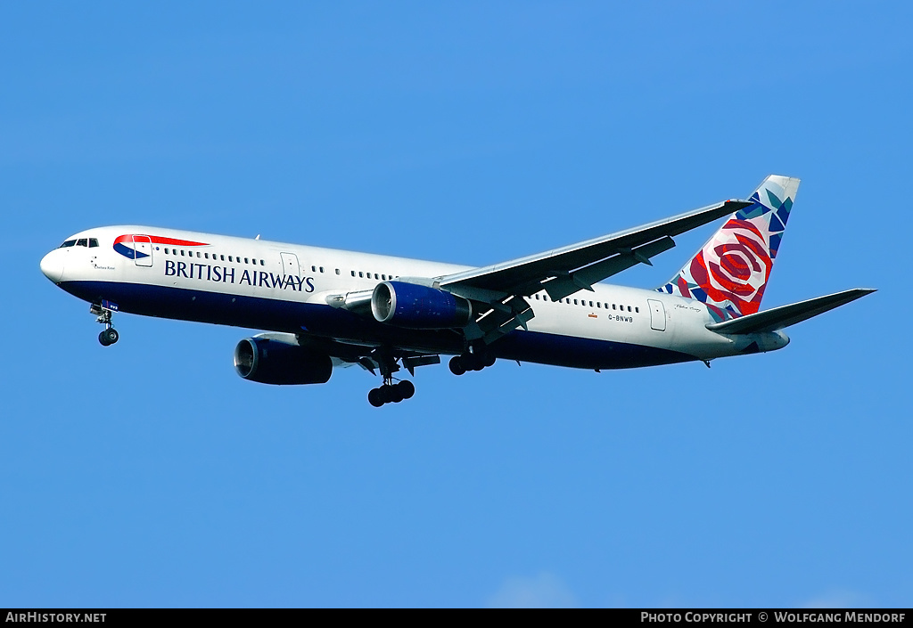 Aircraft Photo of G-BNWB | Boeing 767-336/ER | British Airways | AirHistory.net #521255
