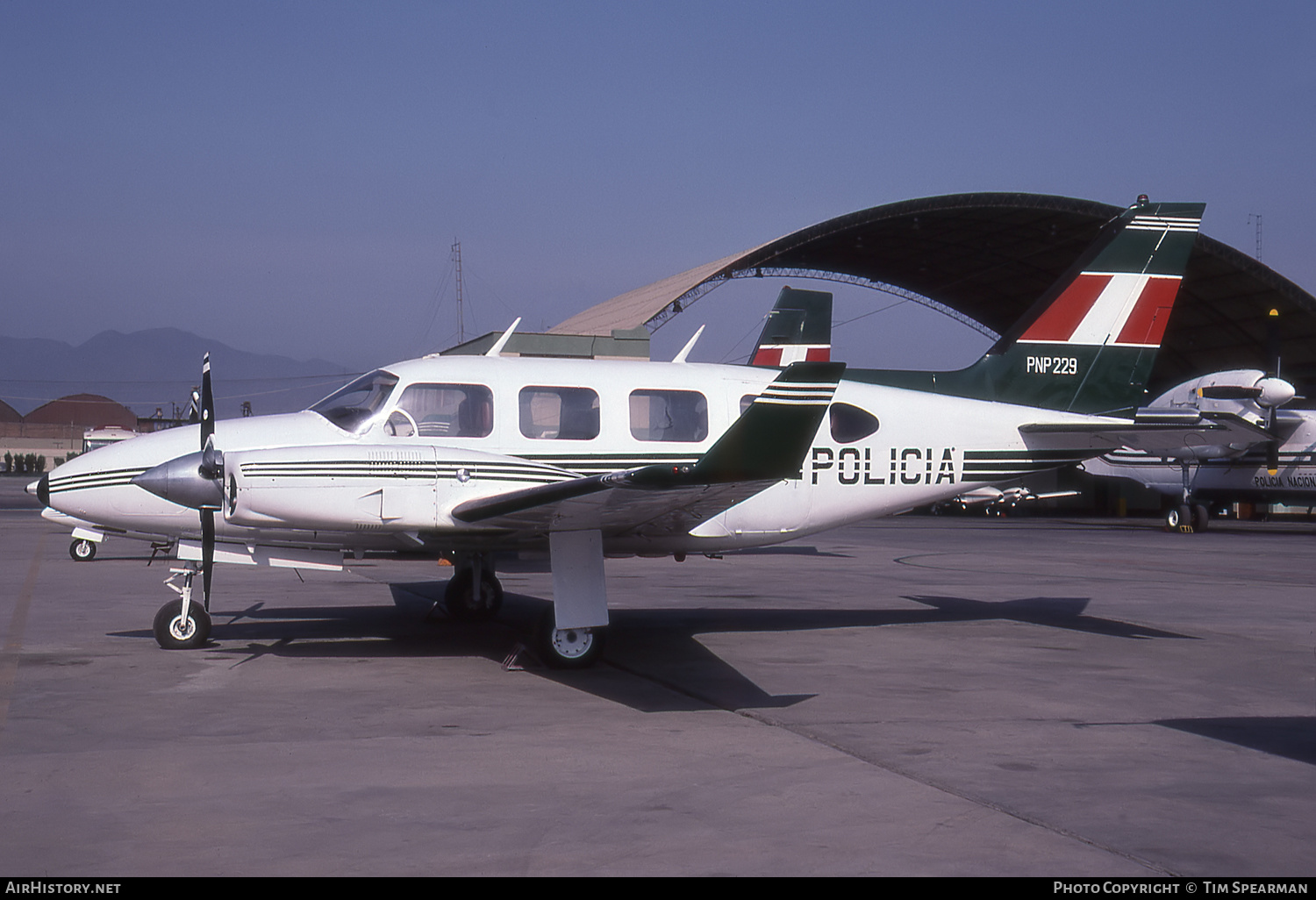 Aircraft Photo of PNP229 | Piper PA-31-310 Navajo/Colemill Panther Navajo | Peru - Police | AirHistory.net #521271