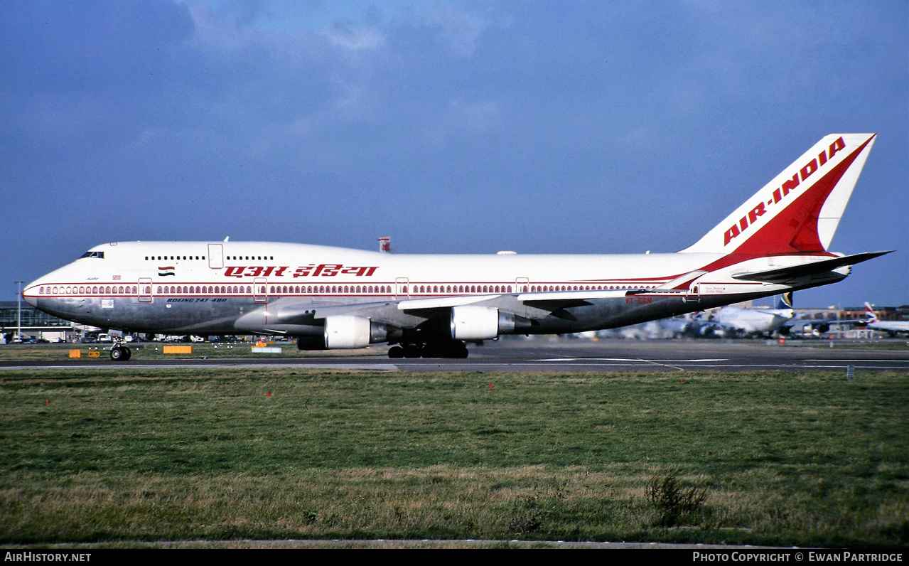 Aircraft Photo of VT-ESN | Boeing 747-437 | Air India | AirHistory.net #521279