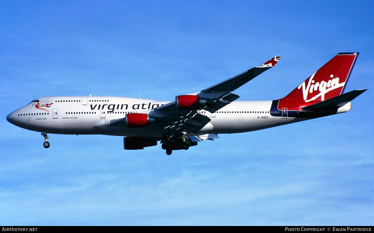 Aircraft Photo of G-VHOT | Boeing 747-4Q8 | Virgin Atlantic Airways | AirHistory.net #521289