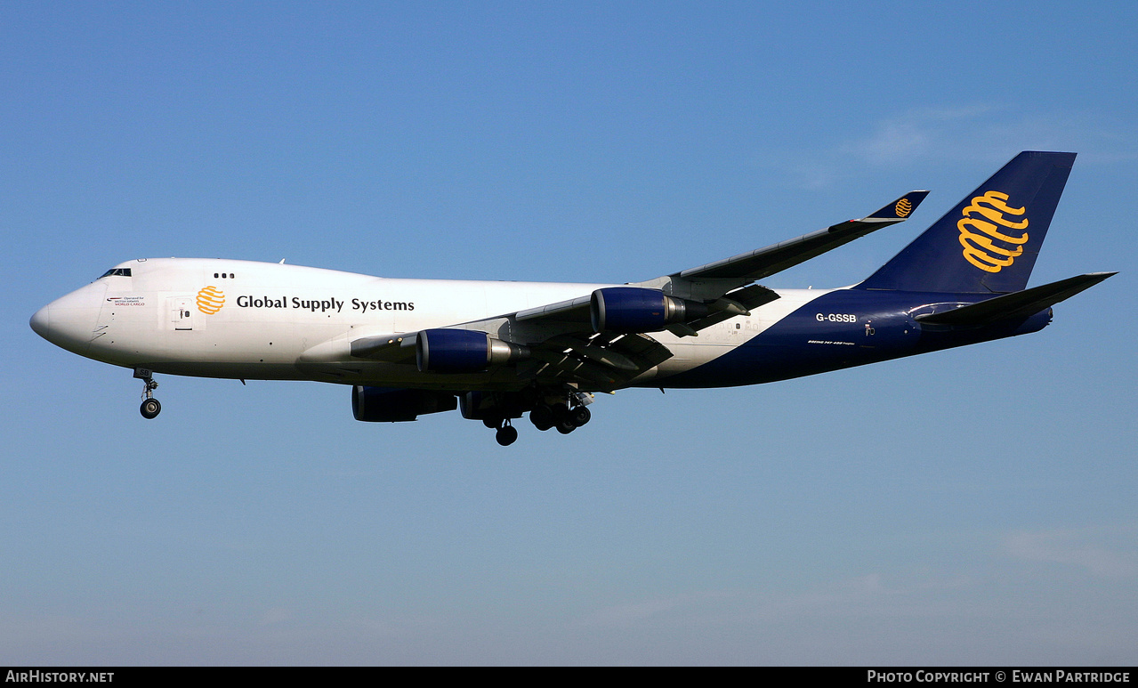 Aircraft Photo of G-GSSB | Boeing 747-47UF/SCD | Global Supply Systems | AirHistory.net #521296