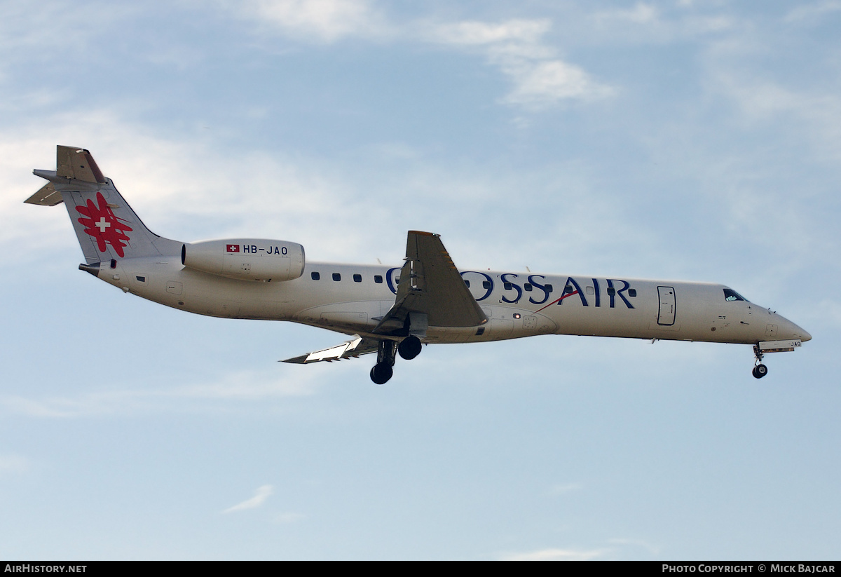 Aircraft Photo of HB-JAO | Embraer ERJ-145LU (EMB-145LU) | Crossair | AirHistory.net #521327