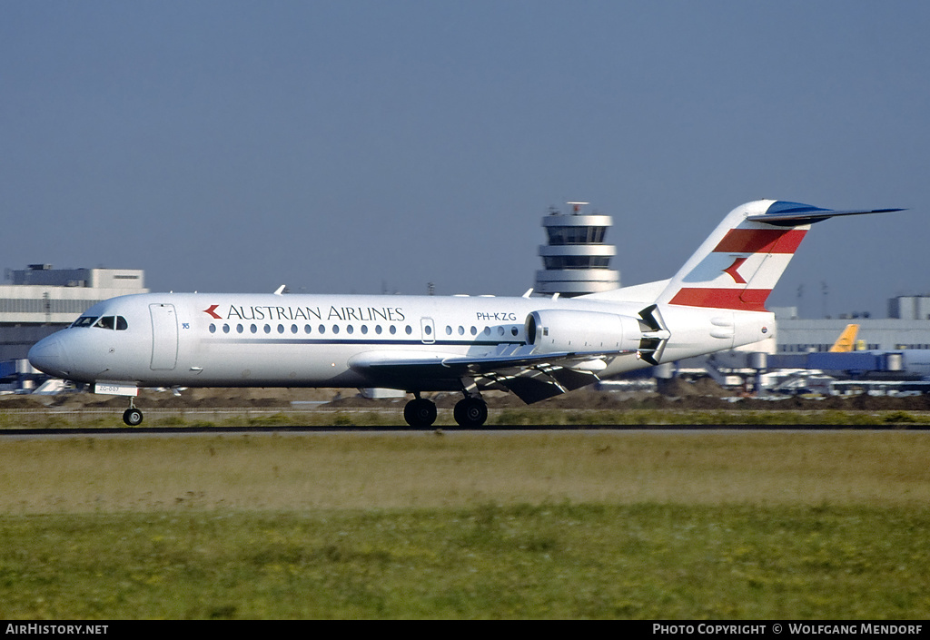 Aircraft Photo of PH-KZG | Fokker 70 (F28-0070) | Austrian Airlines | AirHistory.net #521332