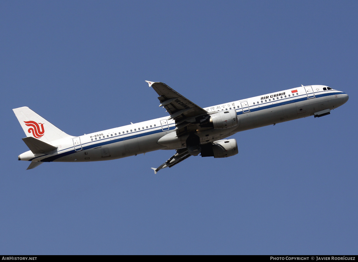 Aircraft Photo of B-6595 | Airbus A321-213 | Air China | AirHistory.net #521350