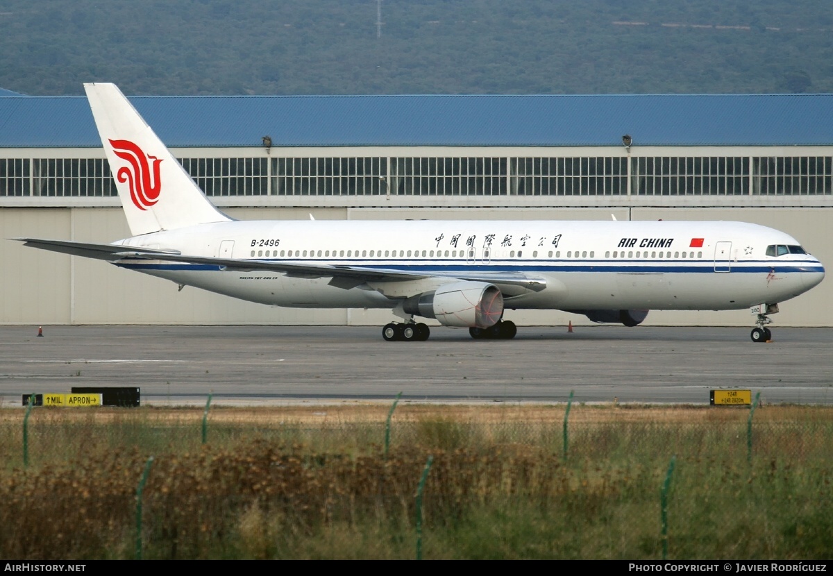 Aircraft Photo of B-2496 | Boeing 767-3Q8/ER | Air China | AirHistory.net #521352