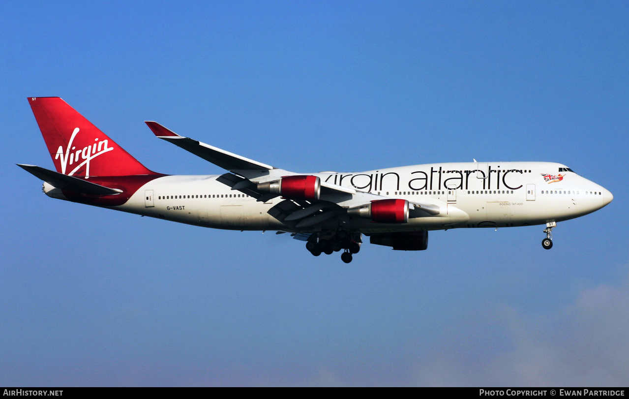 Aircraft Photo of G-VAST | Boeing 747-41R | Virgin Atlantic Airways | AirHistory.net #521358
