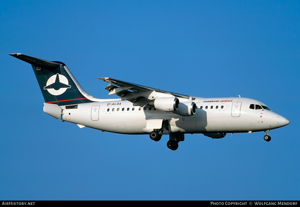 Aircraft Photo of D-ALOA | British Aerospace BAe-146-200 | Hamburg Airlines | AirHistory.net #521369