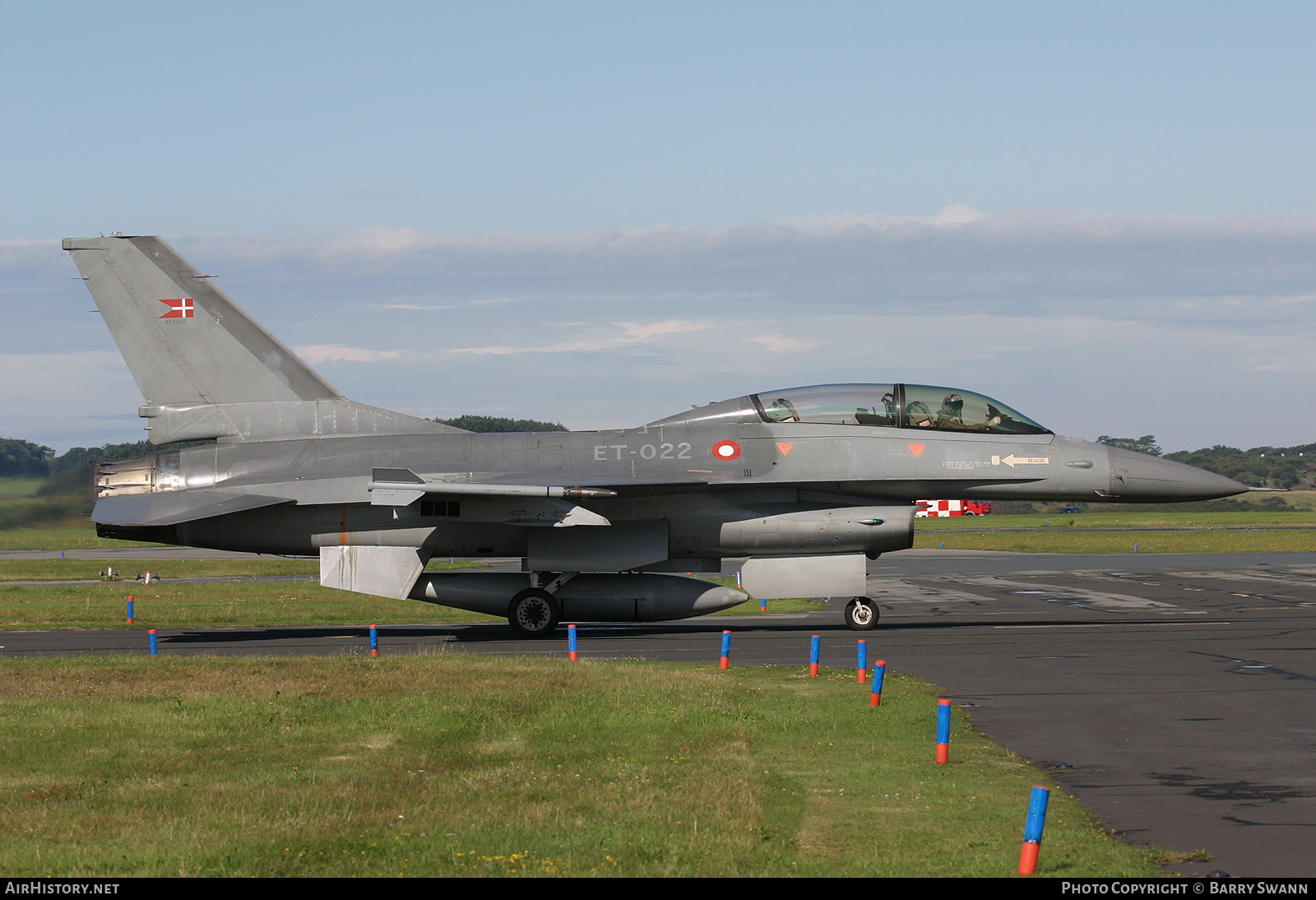 Aircraft Photo of ET-022 | General Dynamics F-16BM Fighting Falcon | Denmark - Air Force | AirHistory.net #521374