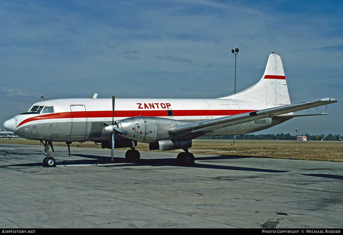 Aircraft Photo of N5515K | Convair 640 | Zantop International Airlines | AirHistory.net #521384