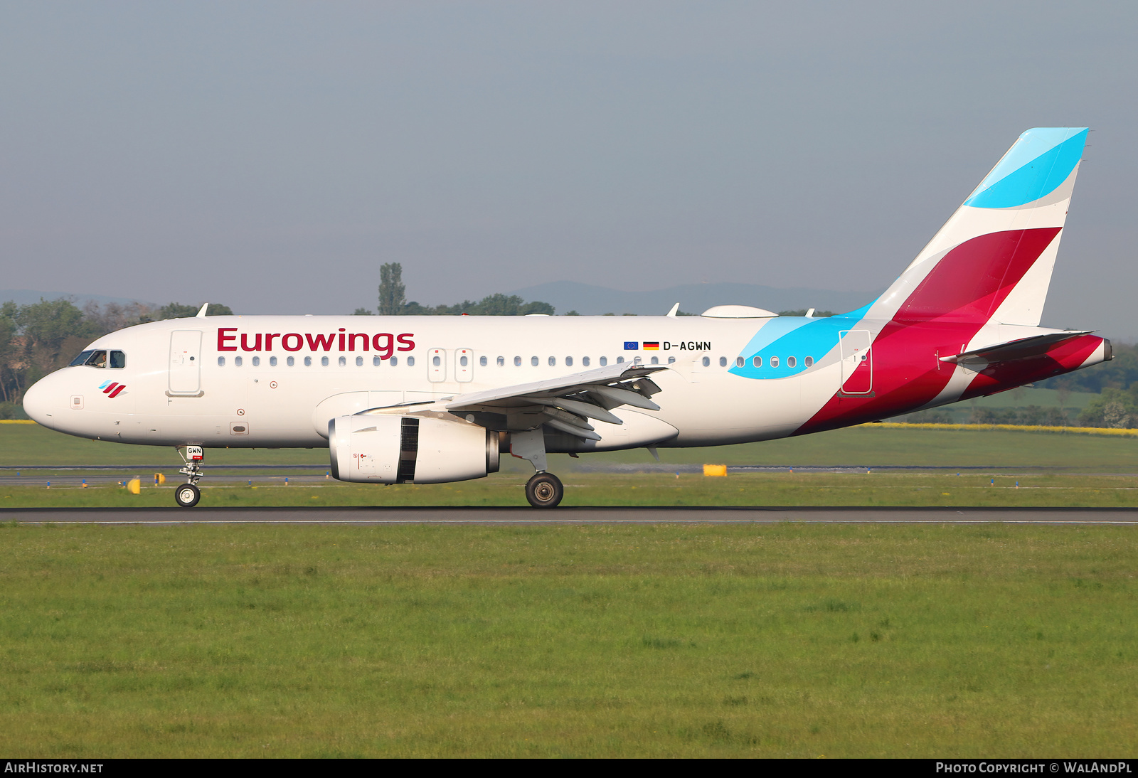 Aircraft Photo of D-AGWN | Airbus A319-132 | Eurowings | AirHistory.net #521418