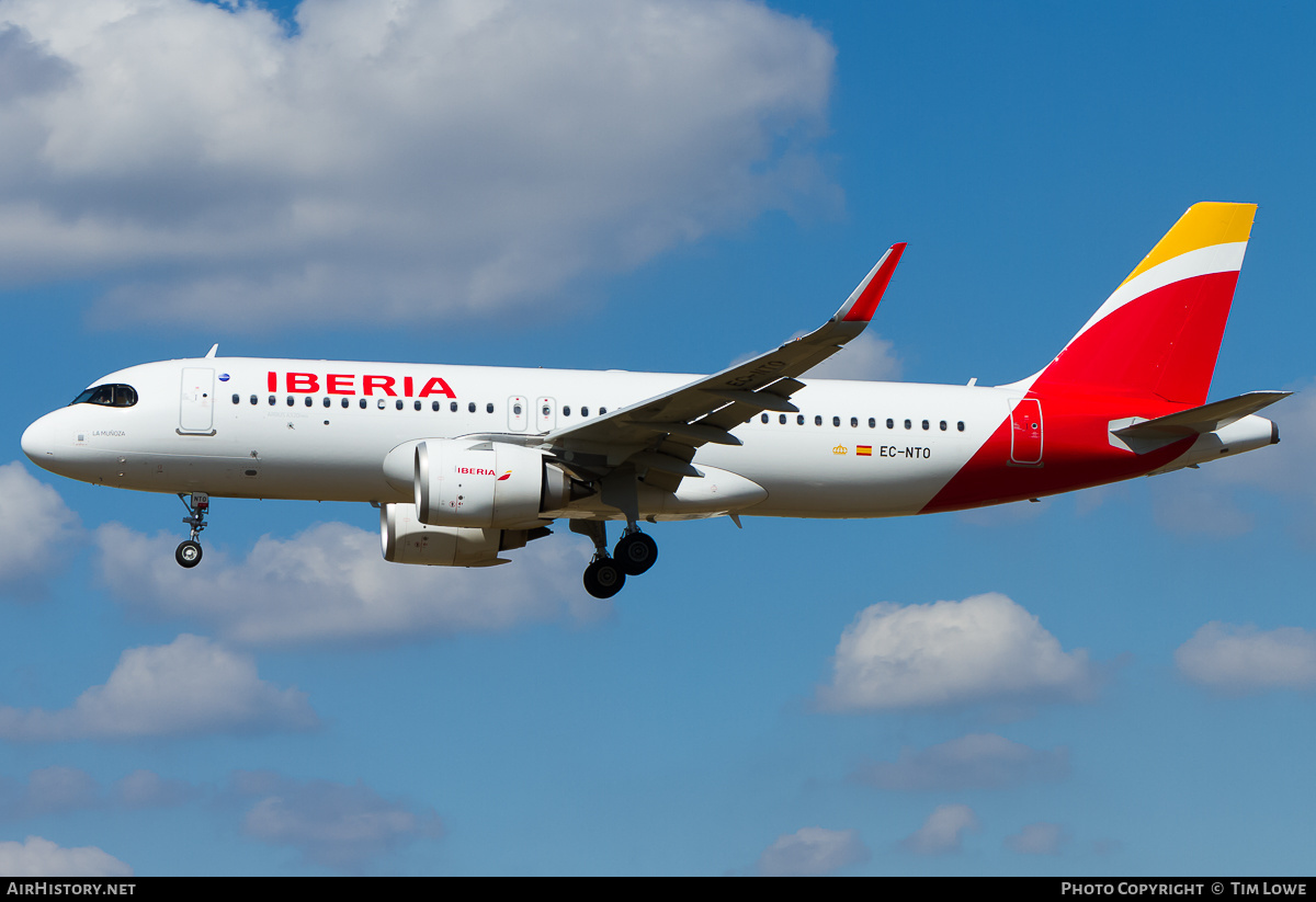Aircraft Photo of EC-NTO | Airbus A320-251N | Iberia | AirHistory.net #521447