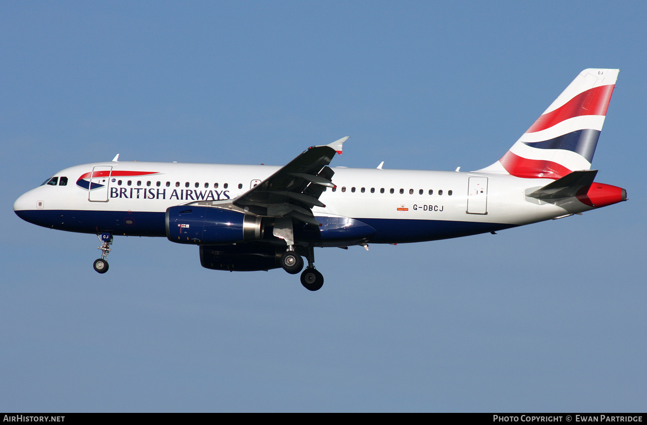 Aircraft Photo of G-DBCJ | Airbus A319-131 | British Airways | AirHistory.net #521454