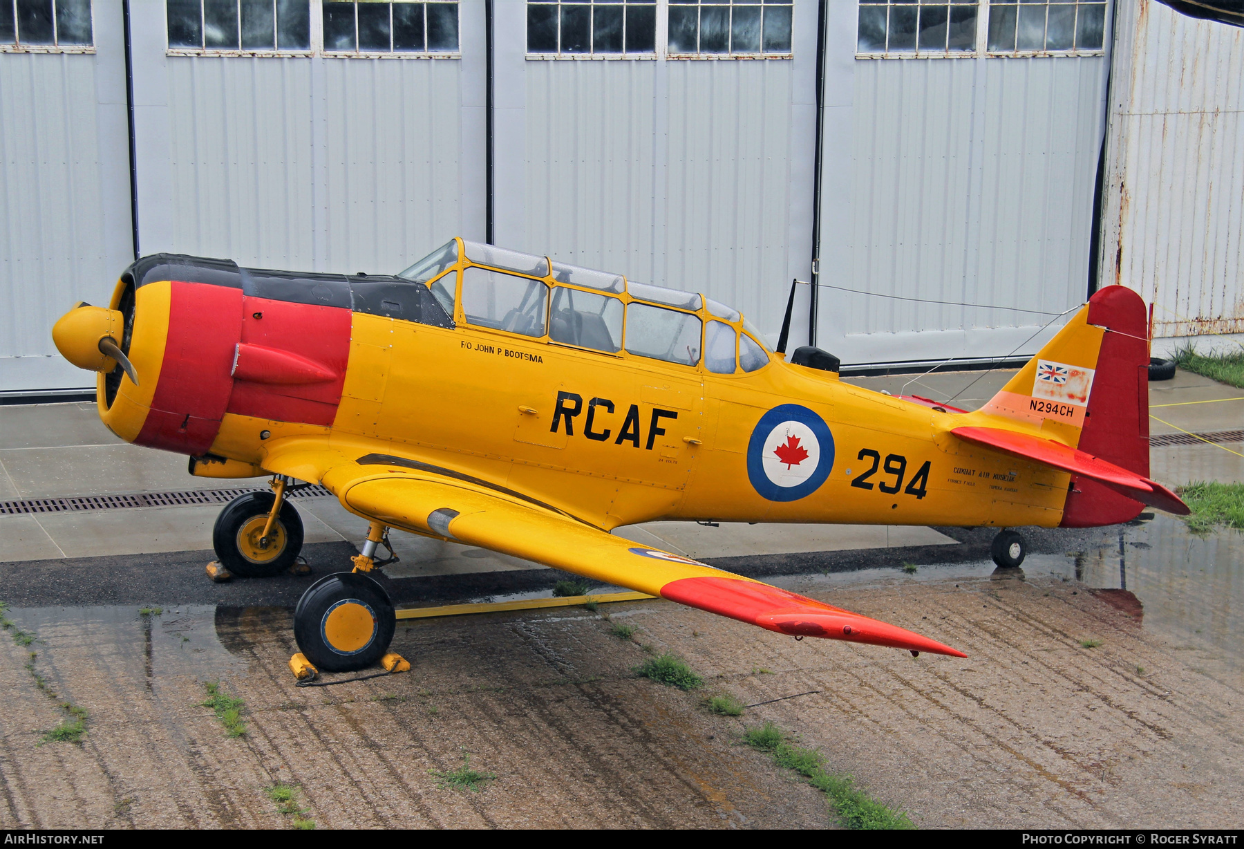 Aircraft Photo of N294CH | North American Harvard Mk4 | Combat Air Museum | Canada - Air Force | AirHistory.net #521462