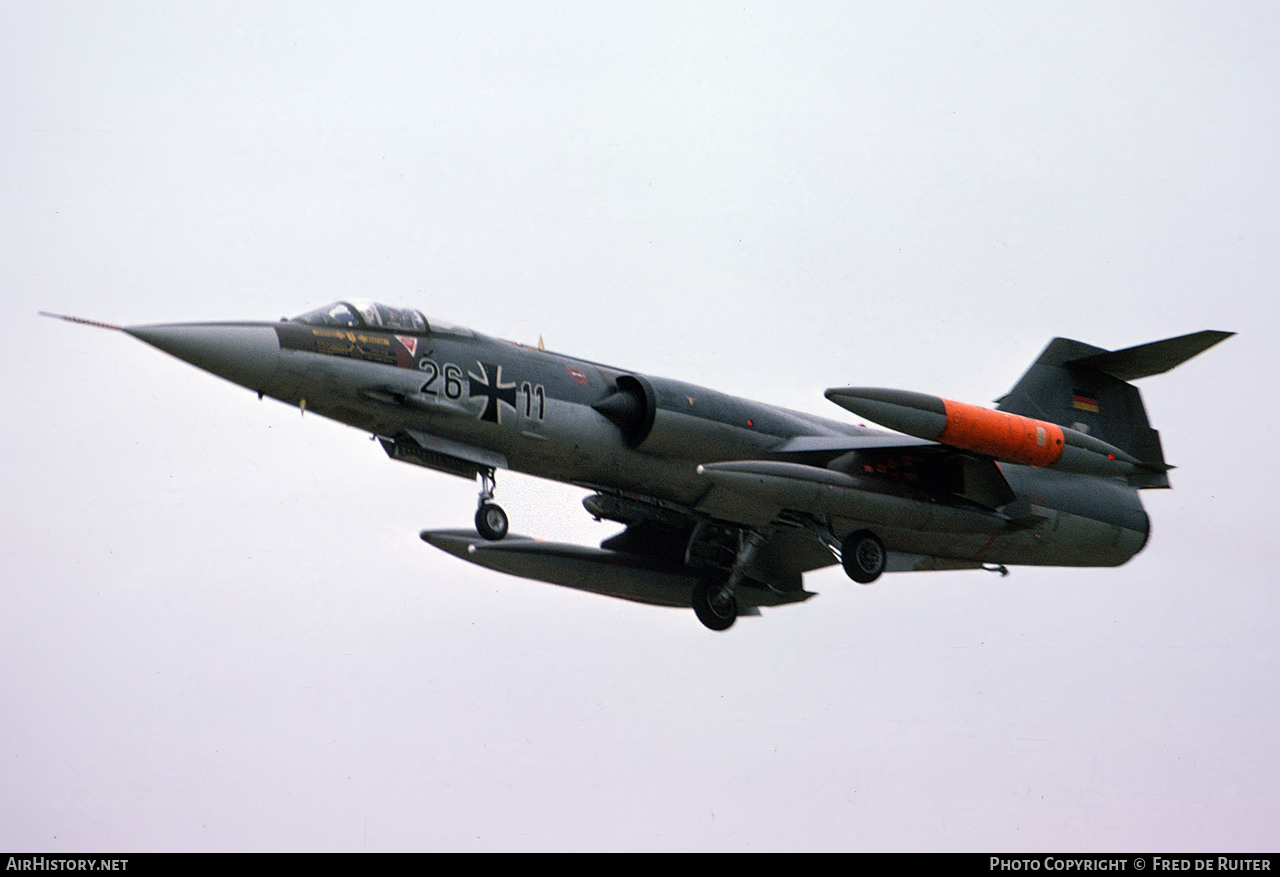 Aircraft Photo of 2611 | Lockheed F-104G Starfighter | Germany - Air Force | AirHistory.net #521474