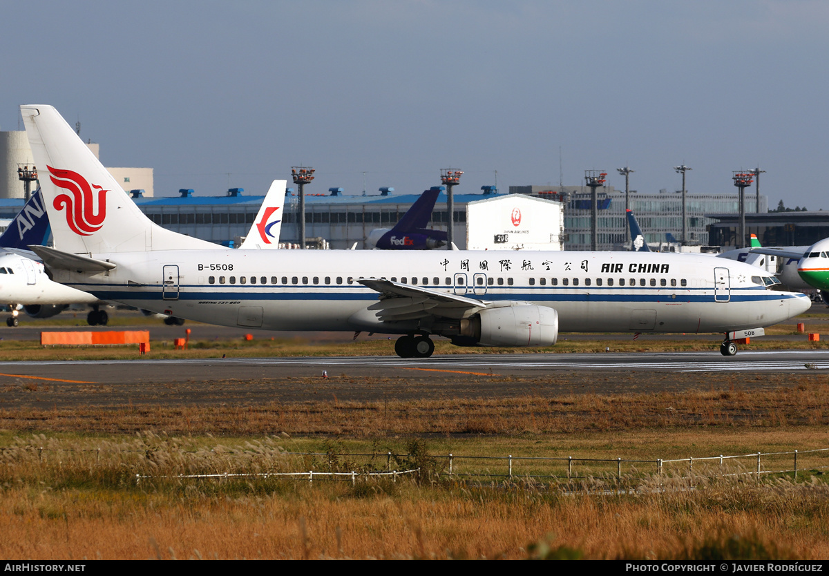 Aircraft Photo of B-5508 | Boeing 737-86N | Air China | AirHistory.net #521477