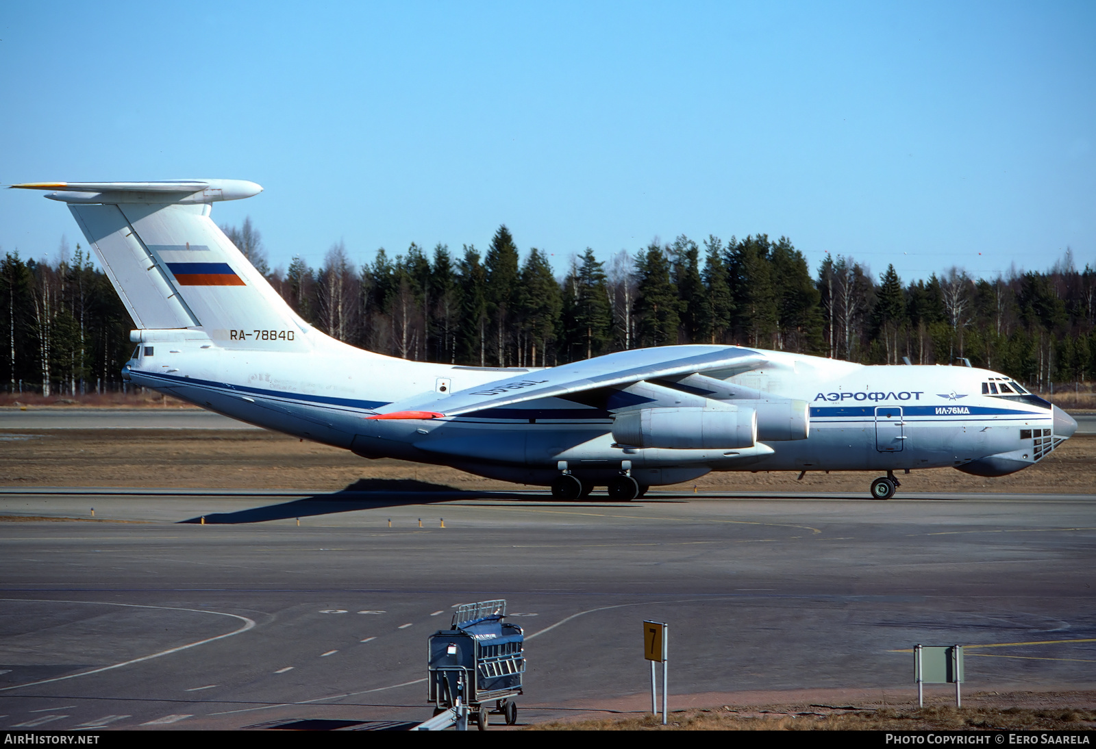 Aircraft Photo of RA-78840 | Ilyushin Il-76MD | Aeroflot | AirHistory.net #521511
