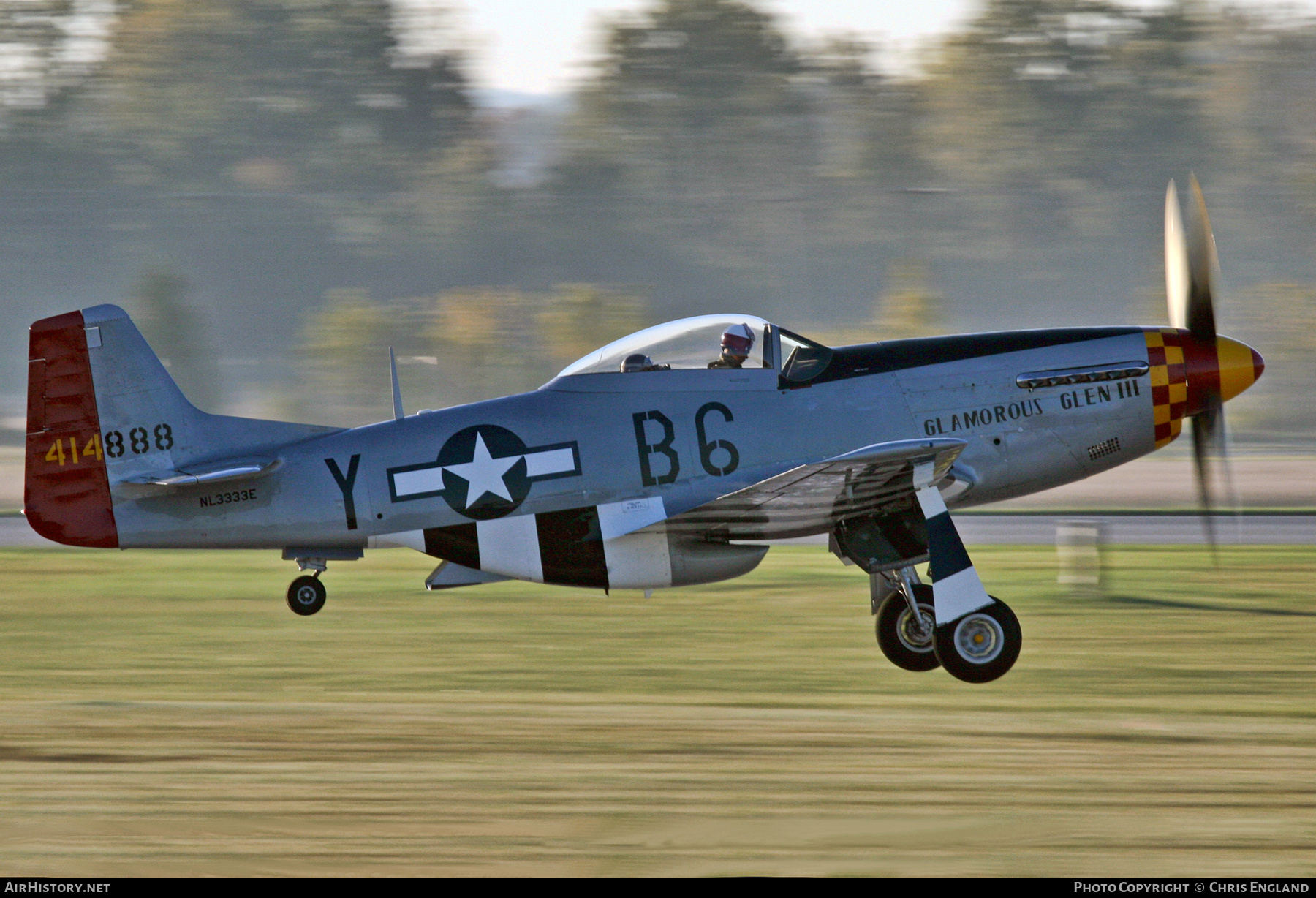 Aircraft Photo of N3333E / NL3333E / 414888 | North American P-51D Mustang | USA - Air Force | AirHistory.net #521512
