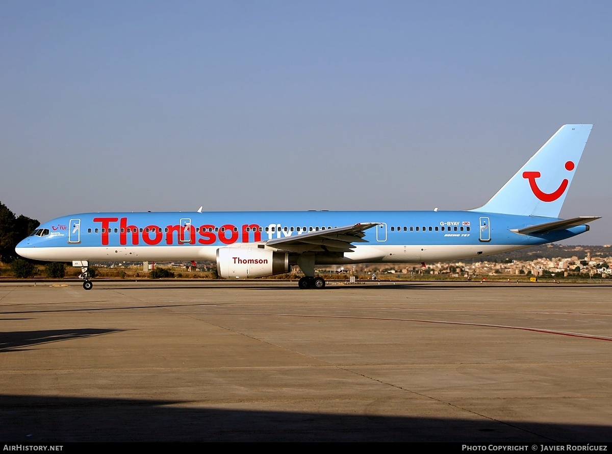 Aircraft Photo of G-BYAY | Boeing 757-204 | Thomsonfly | AirHistory.net #521529
