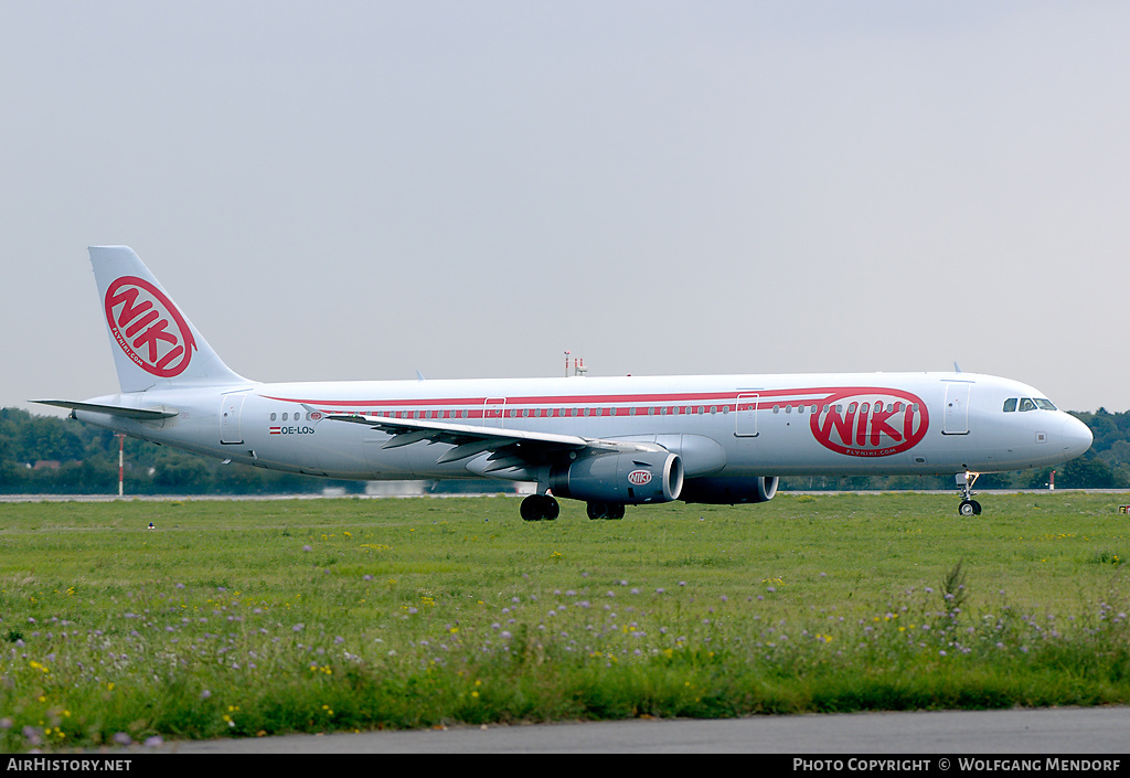 Aircraft Photo of OE-LOS | Airbus A321-231 | Niki | AirHistory.net #521549