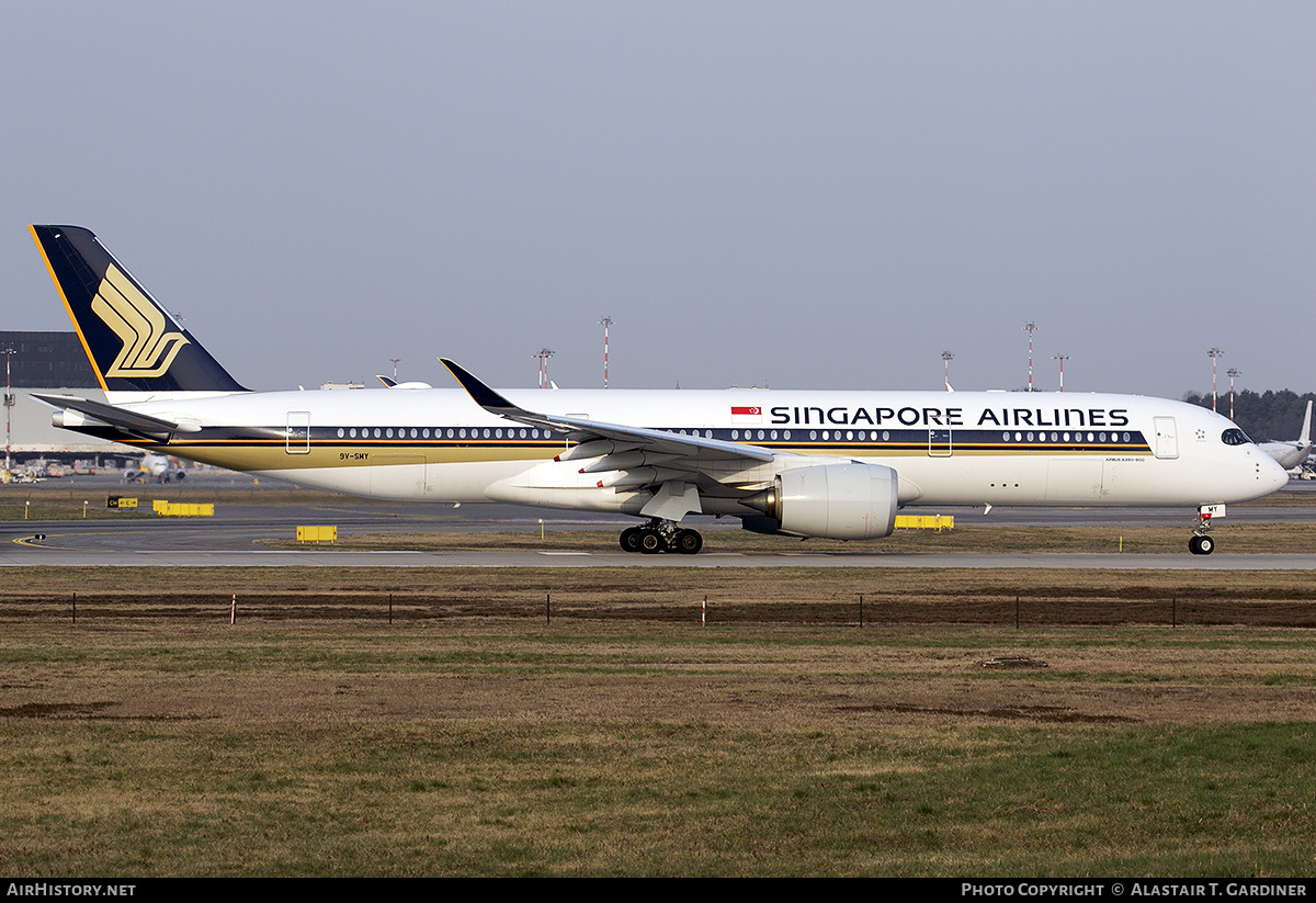 Aircraft Photo of 9V-SMY | Airbus A350-941 | Singapore Airlines | AirHistory.net #521551