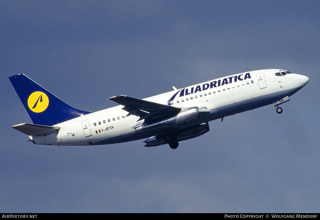 Aircraft Photo of I-JETA | Boeing 737-229/Adv | Aliadriatica | AirHistory.net #521563