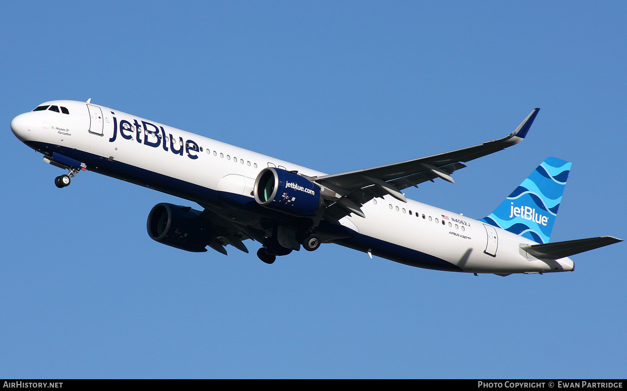 Aircraft Photo of N4062J | Airbus A321-271NX | JetBlue Airways | AirHistory.net #521617