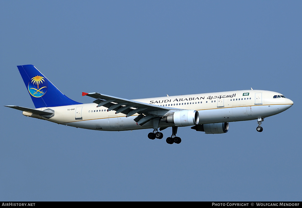 Aircraft Photo of TC-OAB | Airbus A300B4-605R | Saudi Arabian Airlines | AirHistory.net #521628