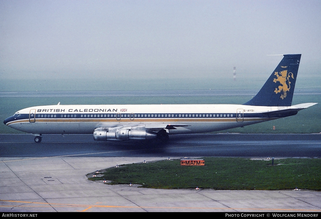 Aircraft Photo of G-AYSI | Boeing 707-373C | British Caledonian Airways | AirHistory.net #521634