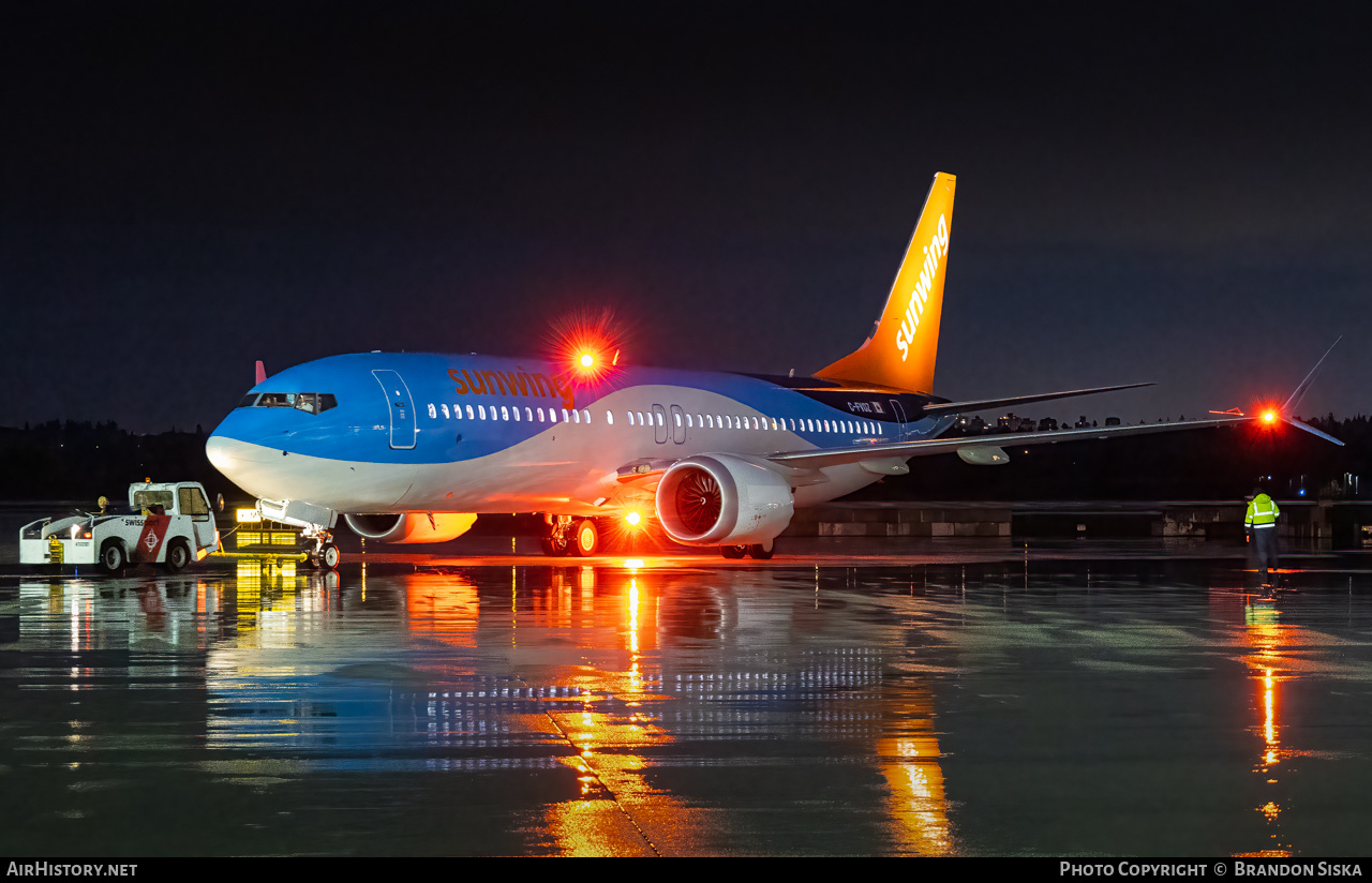 Aircraft Photo of C-FVOZ | Boeing 737-8 Max 8 | Sunwing Airlines | AirHistory.net #521647